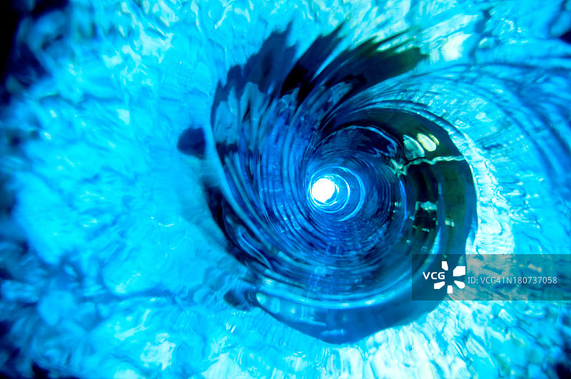 蓝色水漩涡图片素材