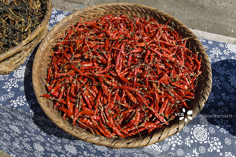 红辣椒。图片素材