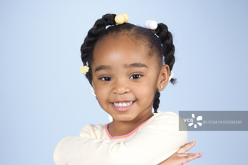 非裔美国人小女孩图片素材