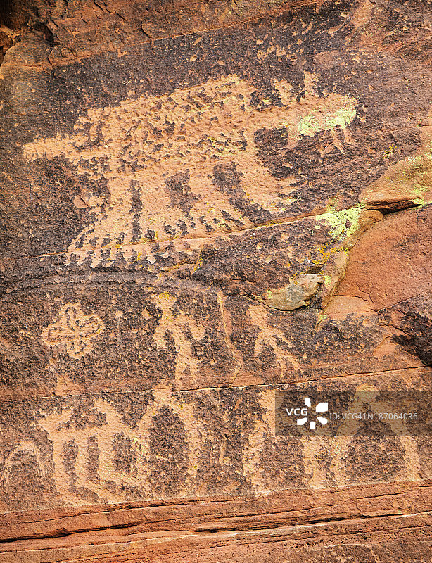 岩雕美洲印第安土著艺术图片素材