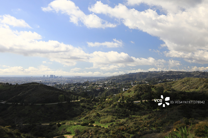 洛杉矶加州城市天际线图片素材