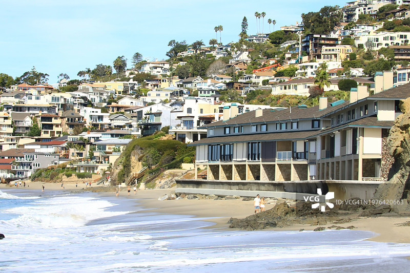 南加州太平洋上的高端住宅图片素材