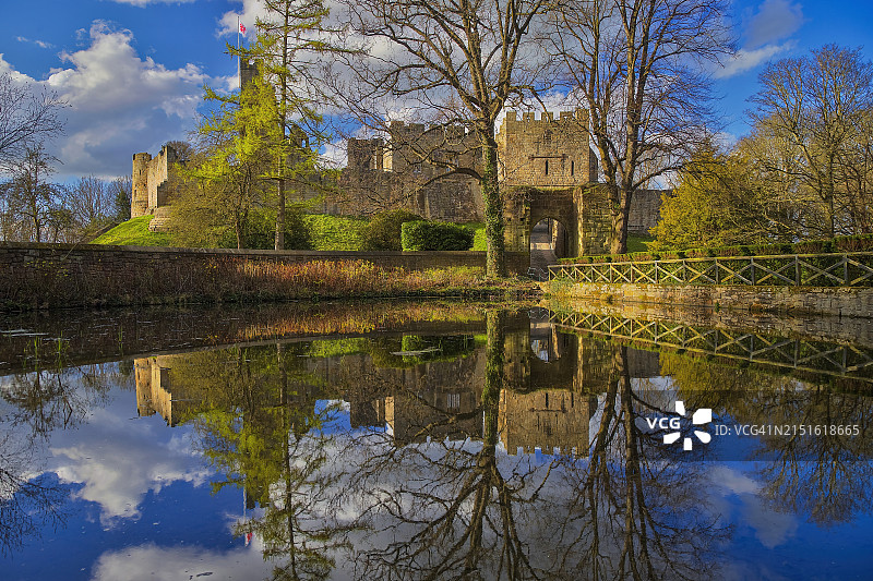 英国诺森伯兰郡普拉德霍城堡图片素材