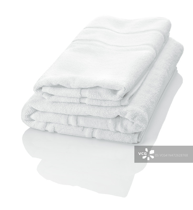 白色毛巾孤立图片素材