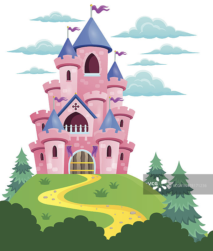 粉色城堡主题图片2图片素材