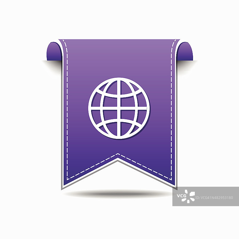 全球标志紫色矢量图标设计图片素材