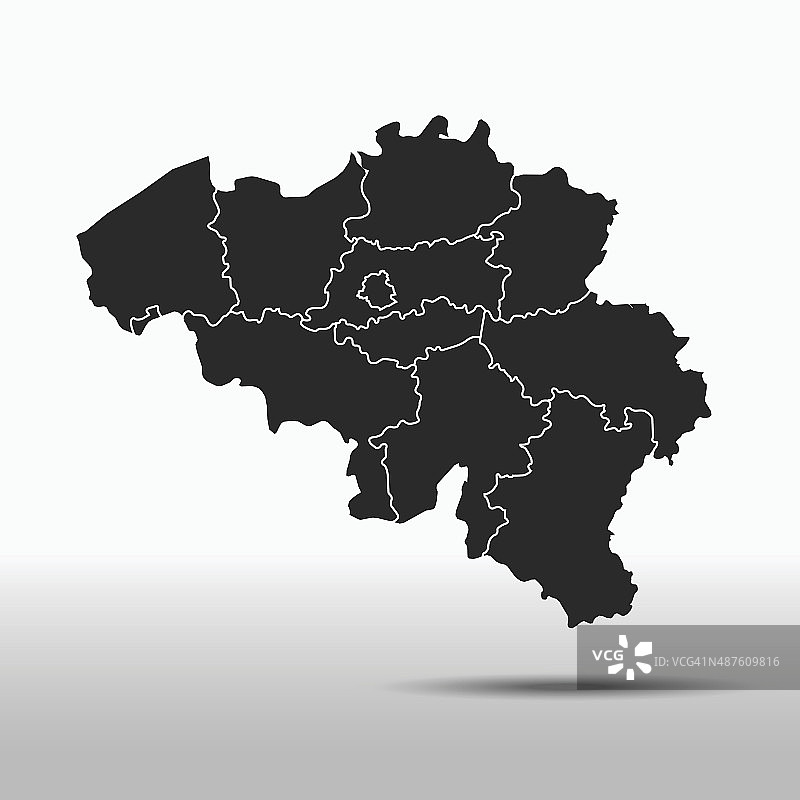 比利时地图图片素材