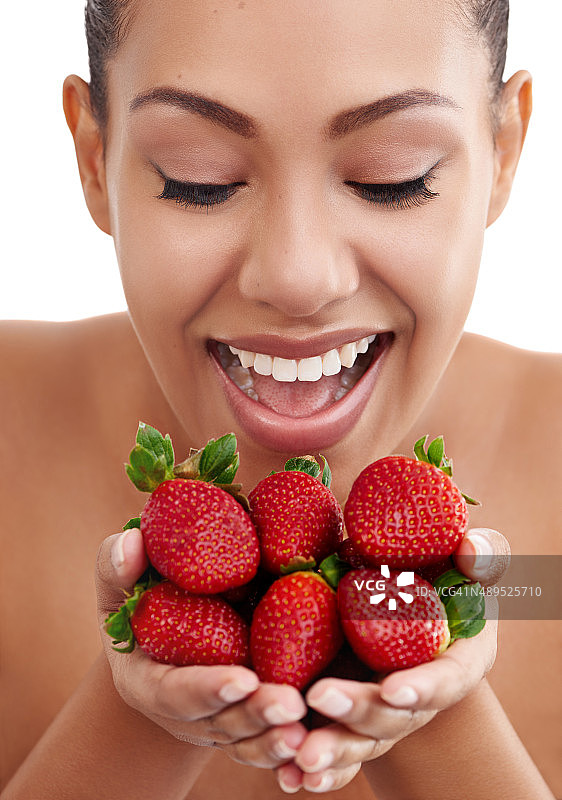 草莓!我最喜欢的!图片素材