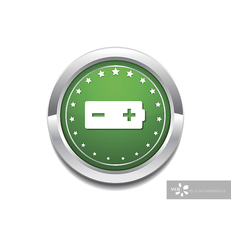 电池绿色矢量图标按钮图片素材