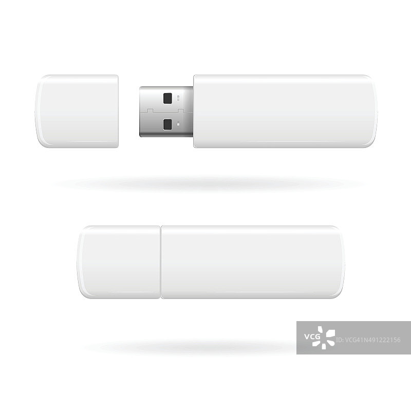 USB闪存驱动器。向量图片素材