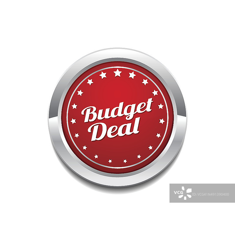 预算交易红色矢量图标按钮图片素材