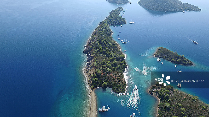 亚西卡岛，土耳其地中海图片素材