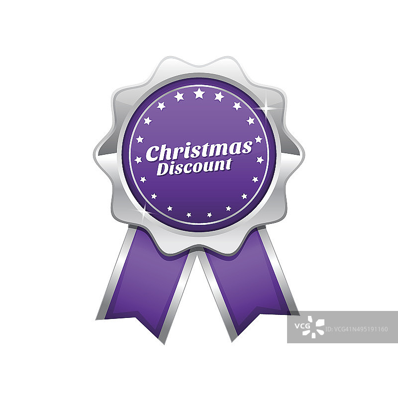 圣诞折扣紫罗兰矢量图标设计图片素材
