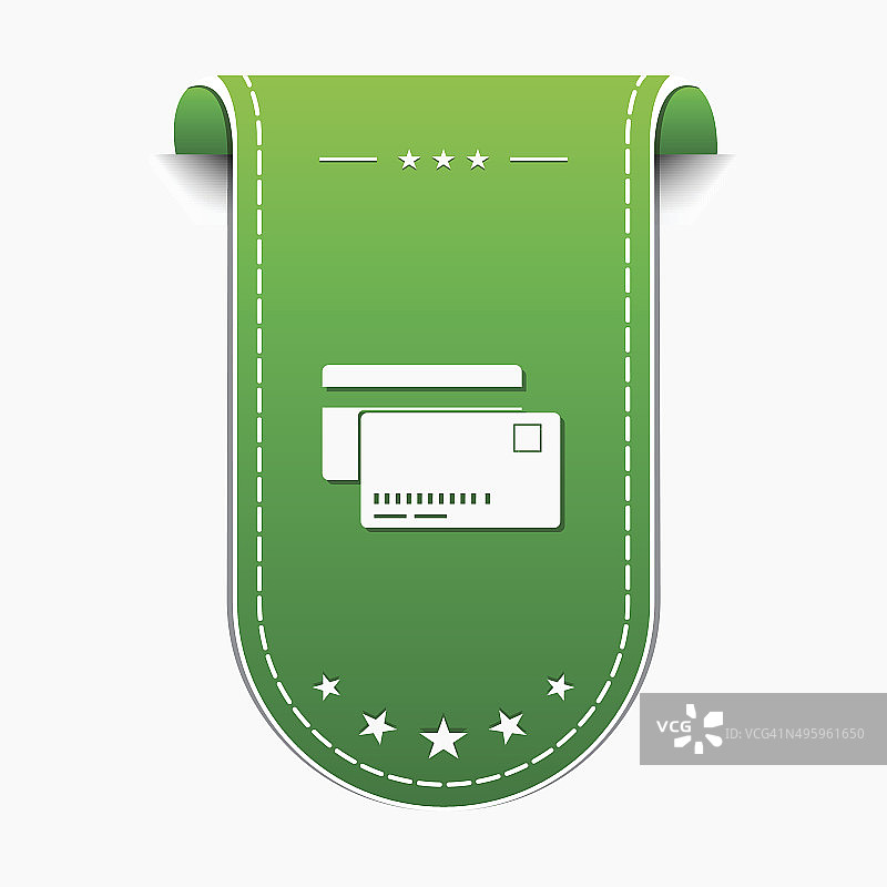 信用卡绿色矢量图标设计图片素材