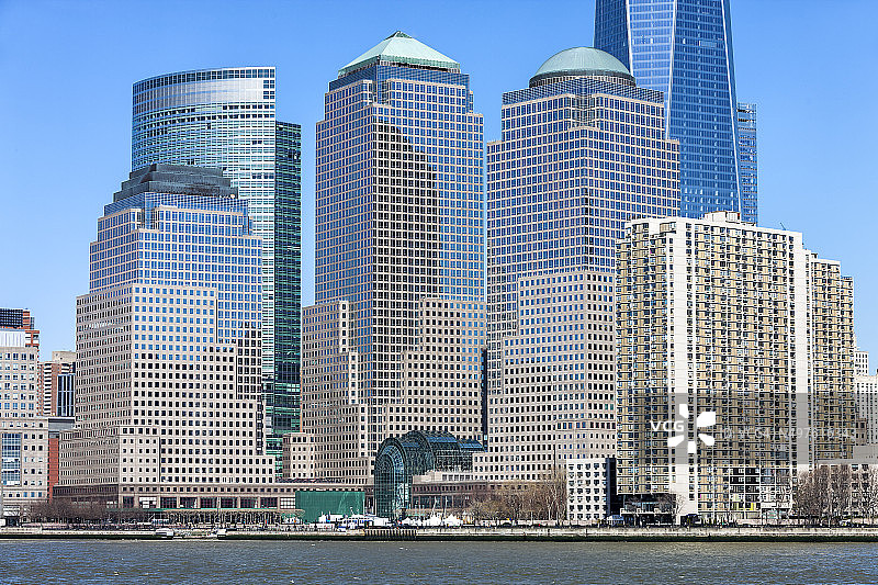 纽约曼哈顿金融区图片素材