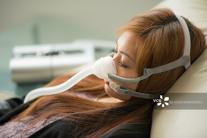 CPAP呼吸暂停药物睡眠图片素材