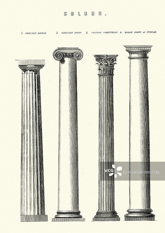 古典建筑-圆柱图片素材