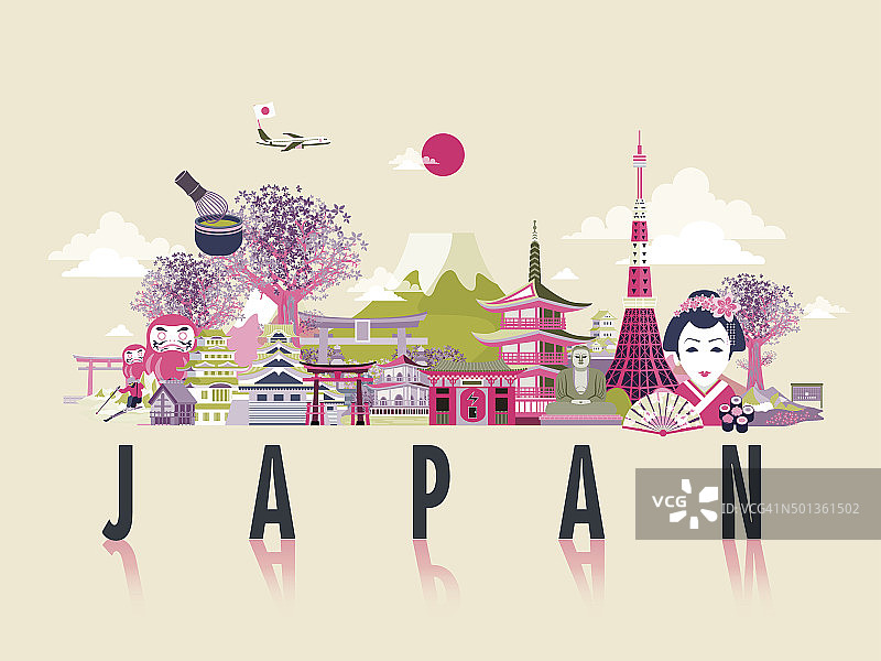 精彩的日本旅游海报图片素材
