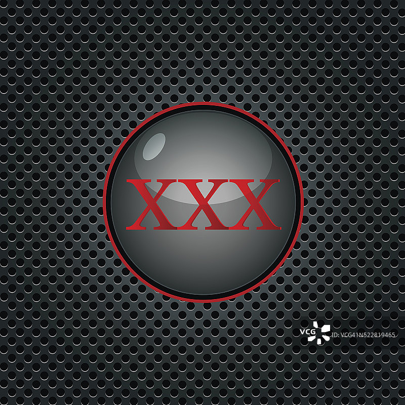 XXX黑色光滑的互联网按钮。矢量图图片素材