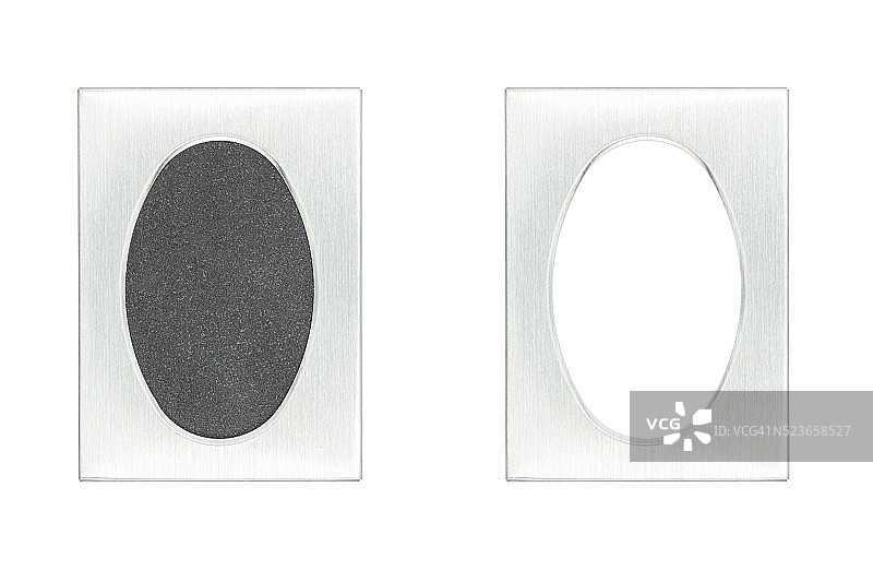 拉丝铝通行证相框与无bla图片素材