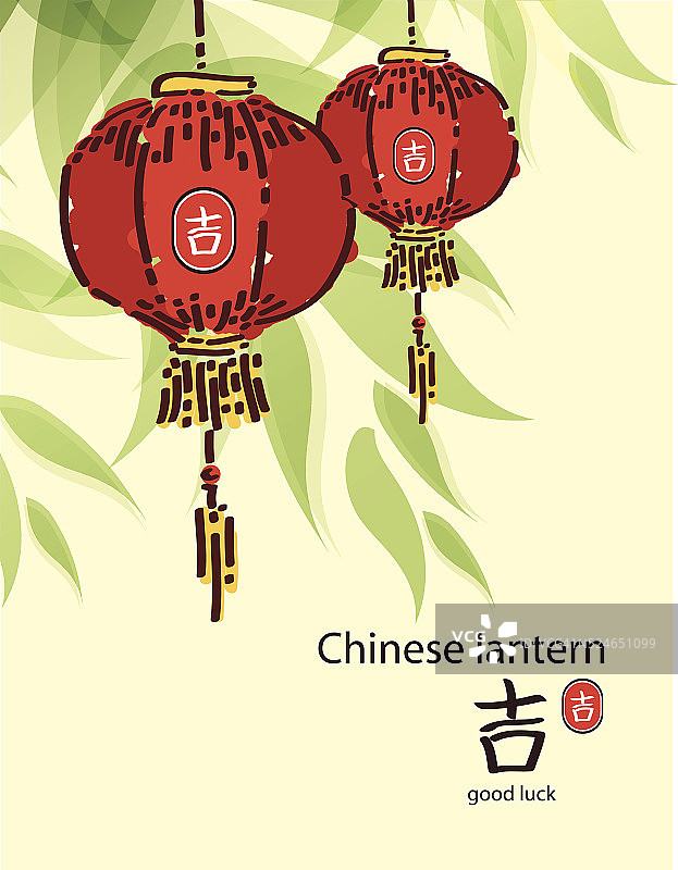 中国灯笼的抽象背景图片素材