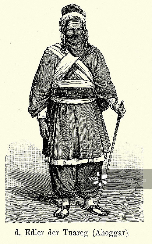 19世纪的图阿雷格贵族图片素材