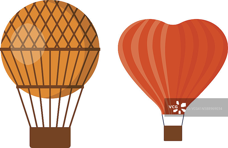 气球式浮空器输运矢量图片素材