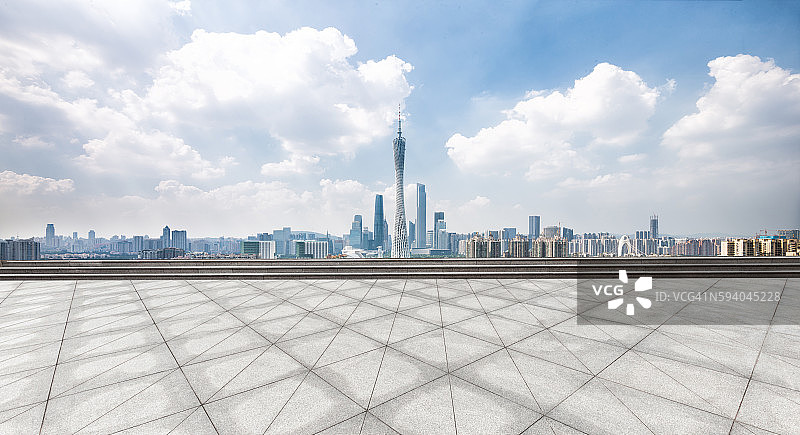 地标广州塔从空楼层图片素材