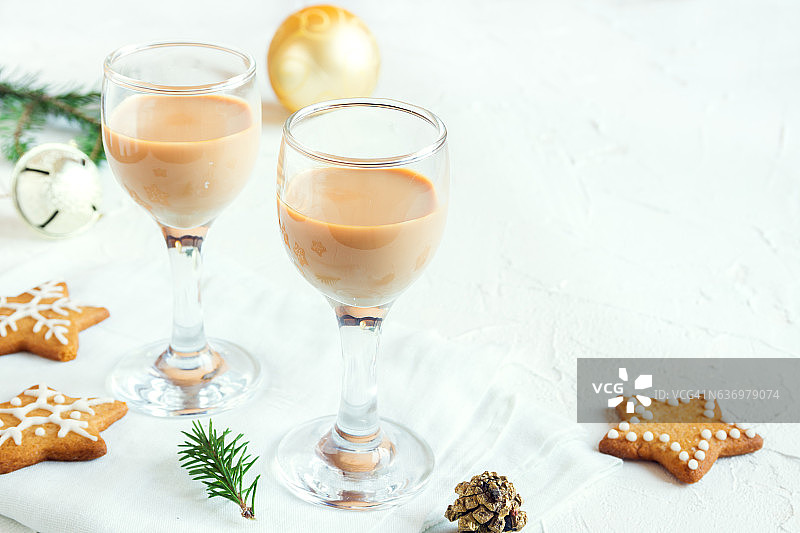 圣诞爱尔兰奶油利口酒图片素材