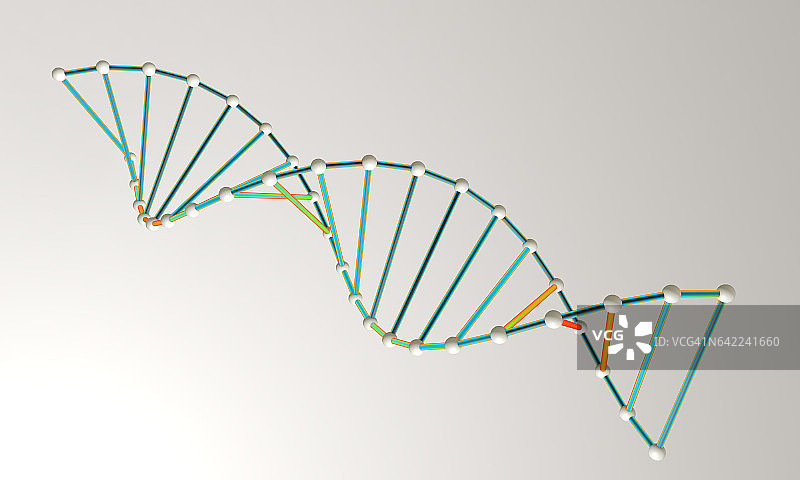 DNA模型背景3d渲染，工作图片素材