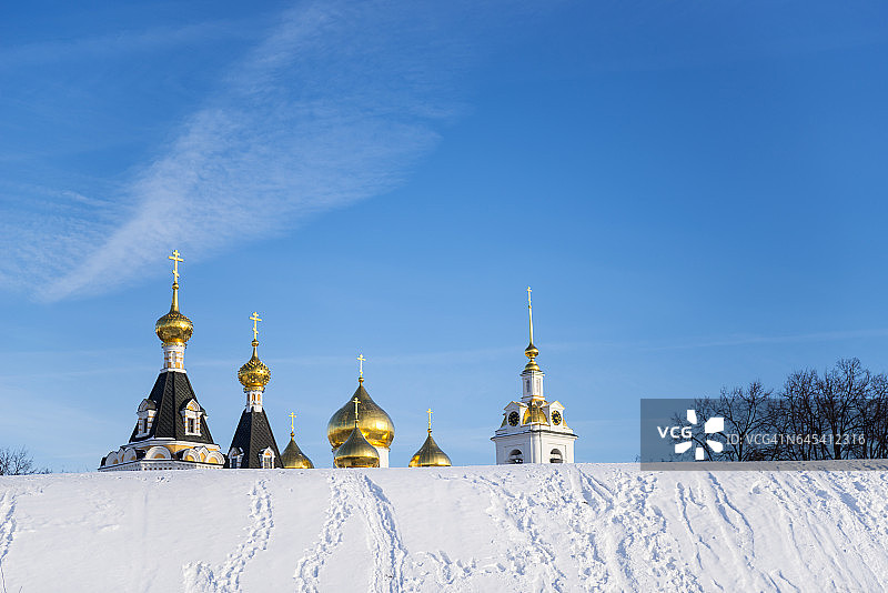 金色穹顶的俄罗斯。图片素材