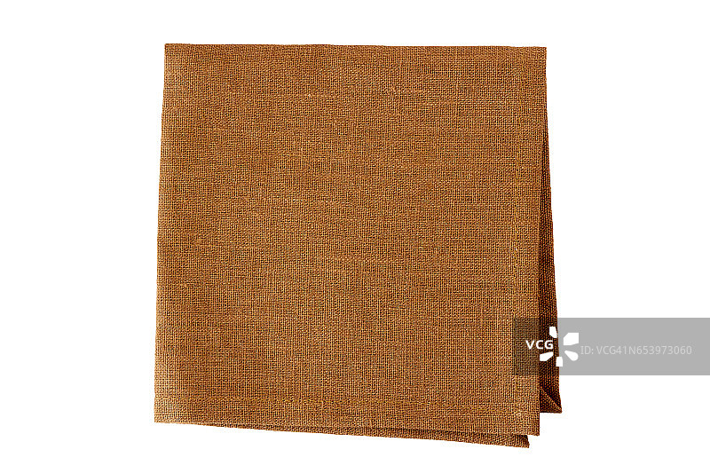 白色的棕色纺织餐巾图片素材