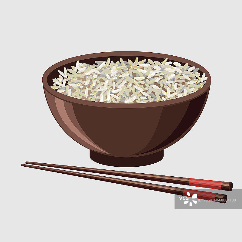 用筷子夹的饭碗图片素材