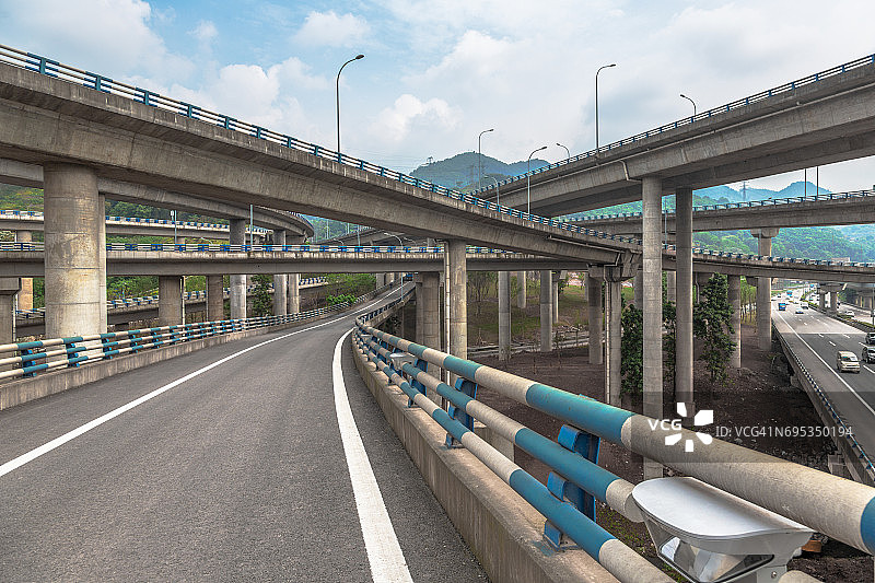 高速公路结构，重庆立交桥景观图片素材