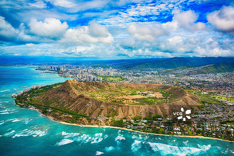 夏威夷火奴鲁鲁的天线图片素材