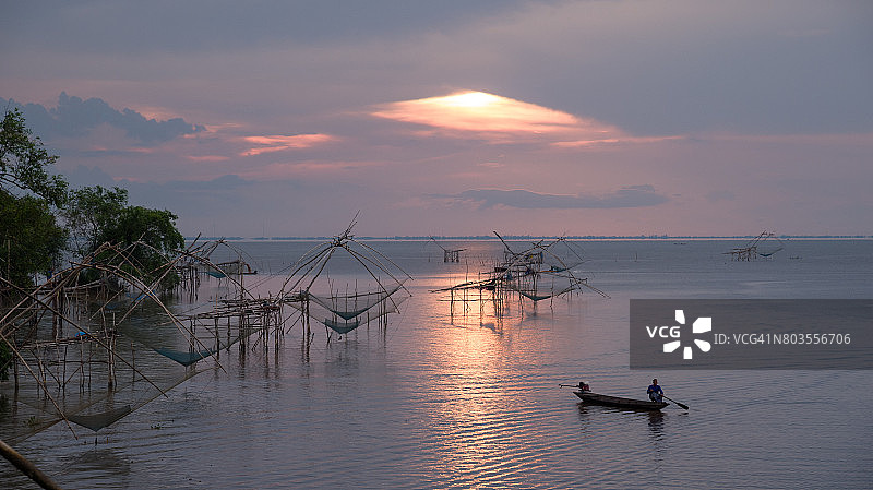 泰国松卡湖的生活方式图片素材