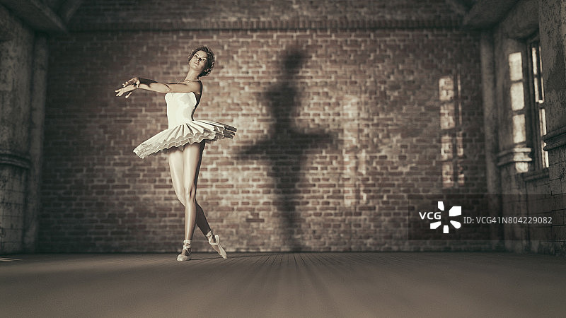 芭蕾舞女演员图片素材