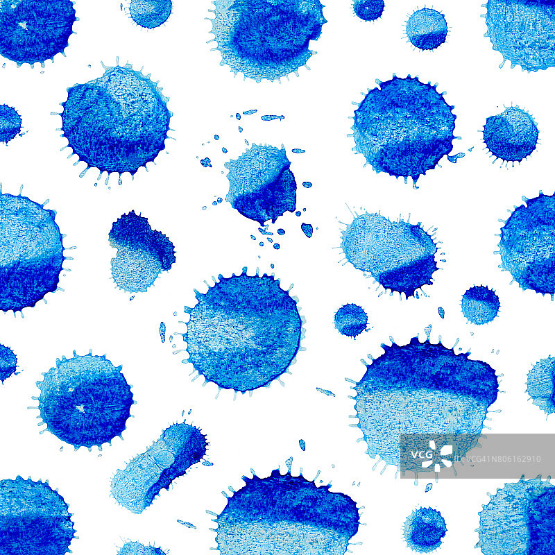 抽象蓝色画水彩背景孤立图片素材
