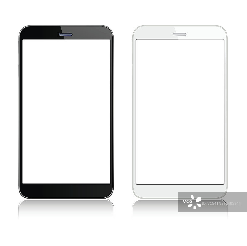 白色和黑色的手机图片素材