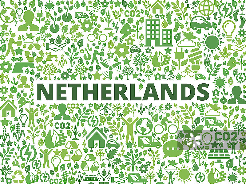 荷兰环境保护矢量图标模式图片素材