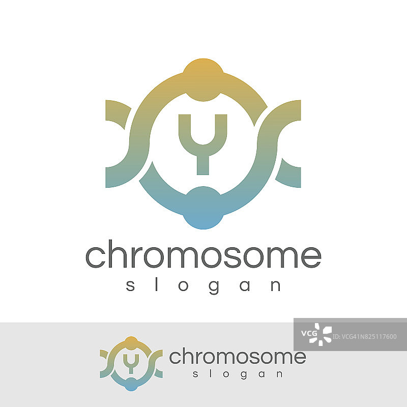 染色体初始字母Y图标设计图片素材
