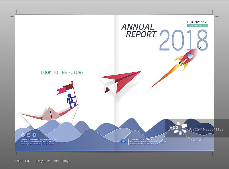 封面设计年度报告，领导力和创业概念，用于年度报告，小册子，传单-传单，杂志，海报，公司演示，组合，横幅，网站图片素材