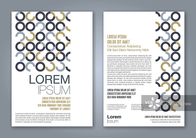 抽象最小几何圆设计背景为企业年报书封面小册子传单海报图片素材