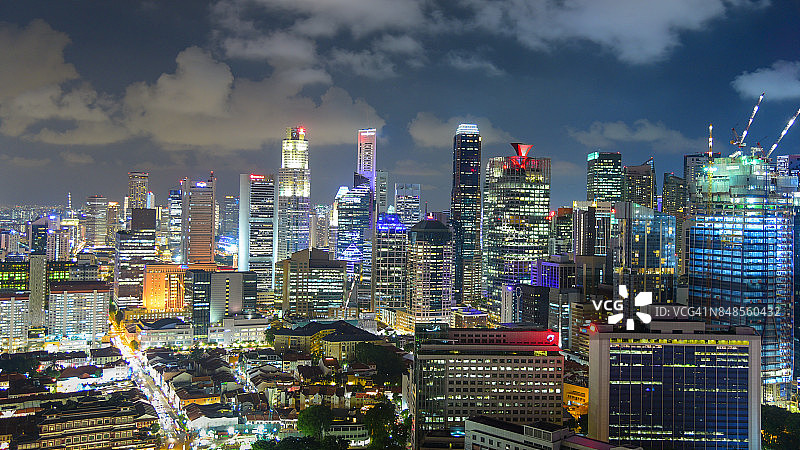 新加坡城市全景图片素材