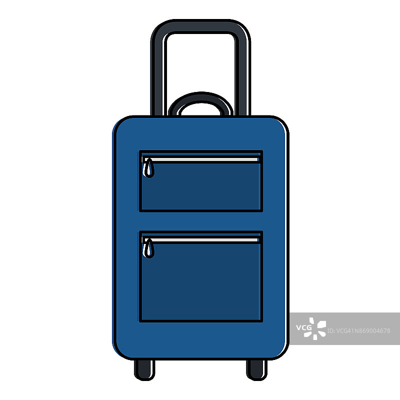 手提箱旅行孤立图标图片素材