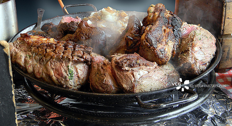 烤关节肉(牛肉和羊肉)图片素材