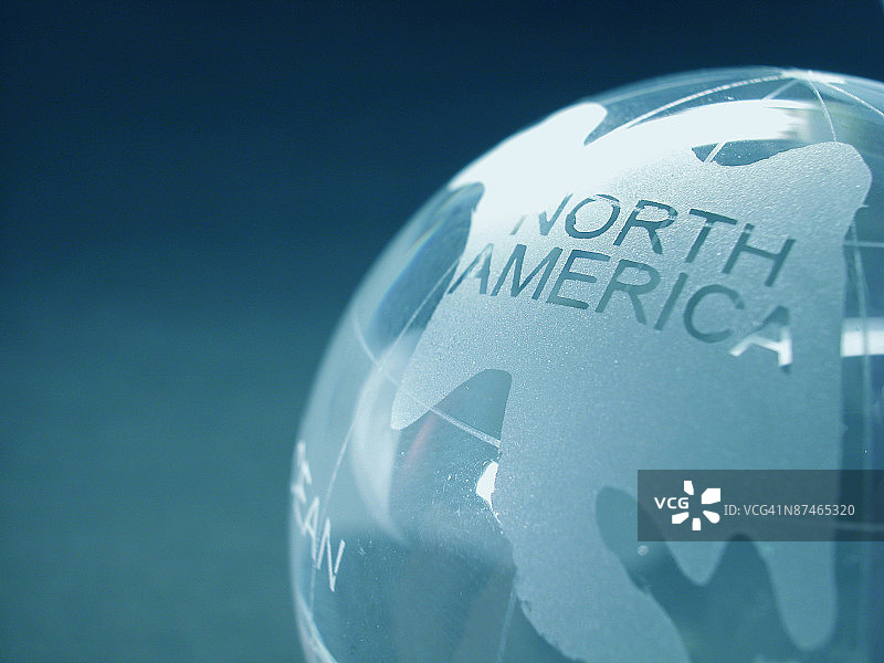 玻璃球与北美图片素材