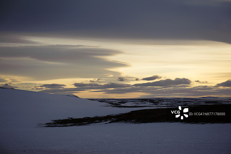冰岛Holasandur皑皑白雪图片素材
