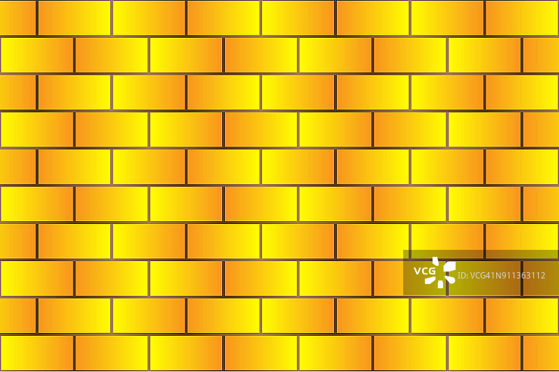 黄色砖块-矢量图案图片素材