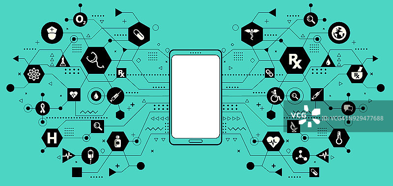 智能手机对医疗图片素材